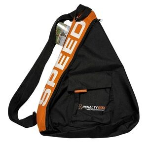 NWT Penalty Box Fit Training Crossbody Backpack Bag Orange Black 18”